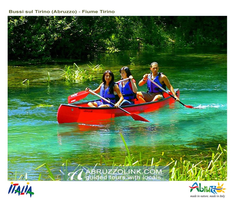 Abruzzolink Guided Tours In Abruzzo With Locals Bussi Canoa Walking Along The Tirino River