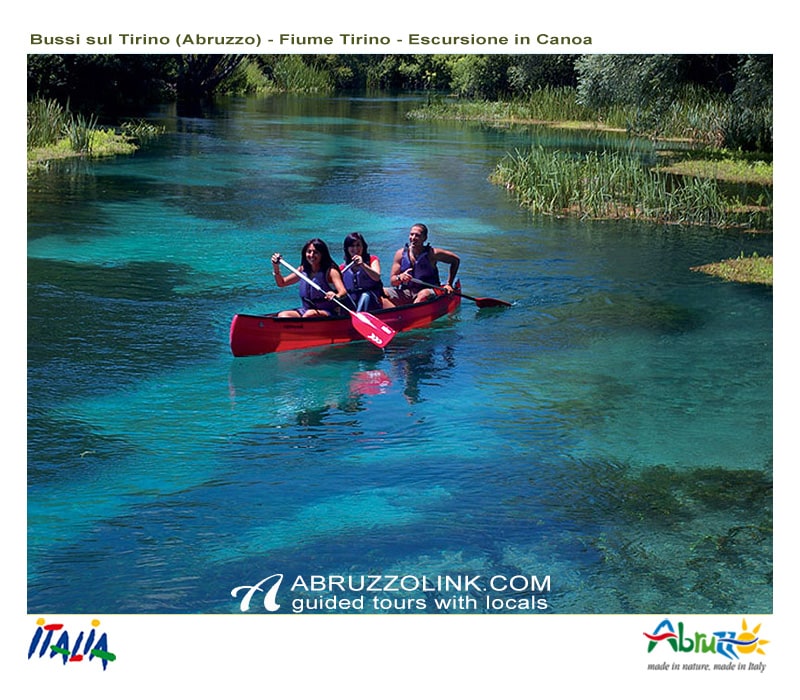Abruzzolink Guided Tours In Abruzzo With Locals Bussi Canoa Walking Along The Tirino River